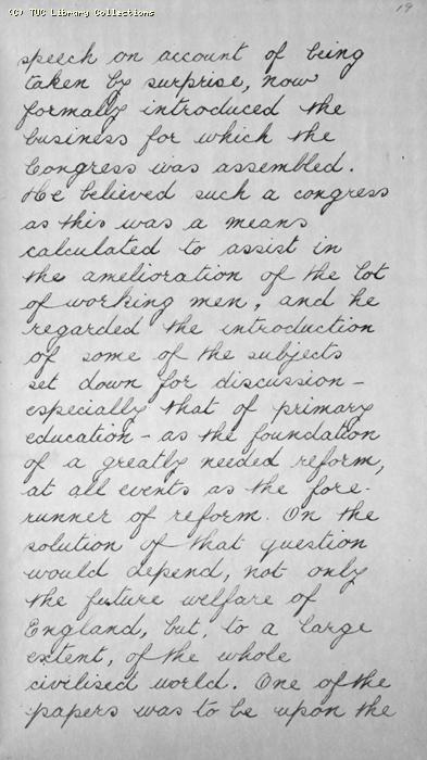 TUC Report, 1869