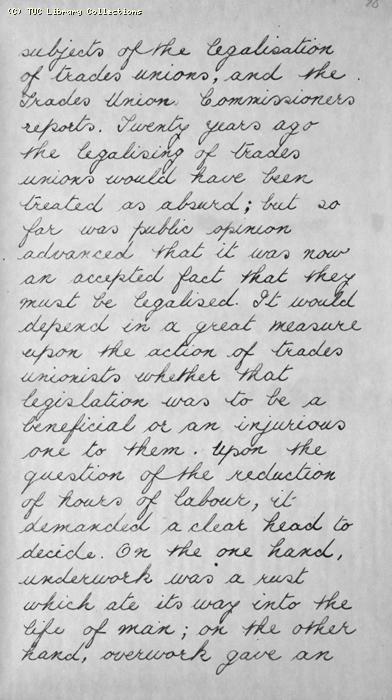 TUC Report, 1869