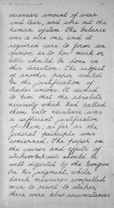 TUC Report, 1869