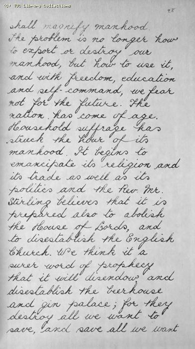 TUC Report, 1869