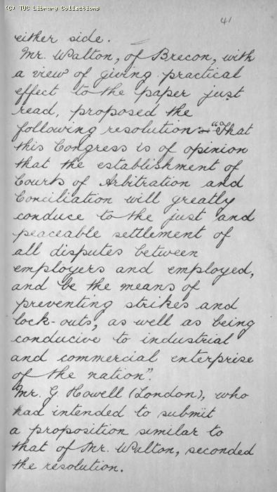 TUC Report, 1869