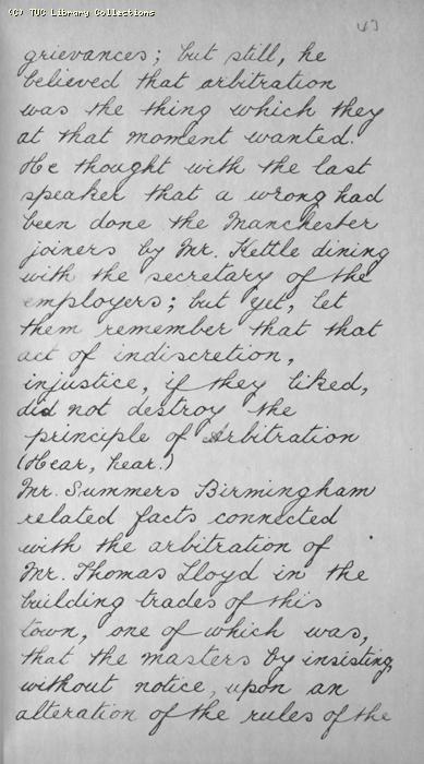 TUC Report, 1869