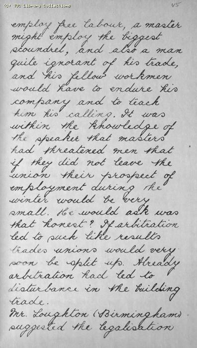 TUC Report, 1869
