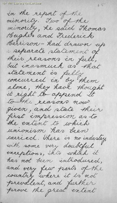 TUC Report, 1869