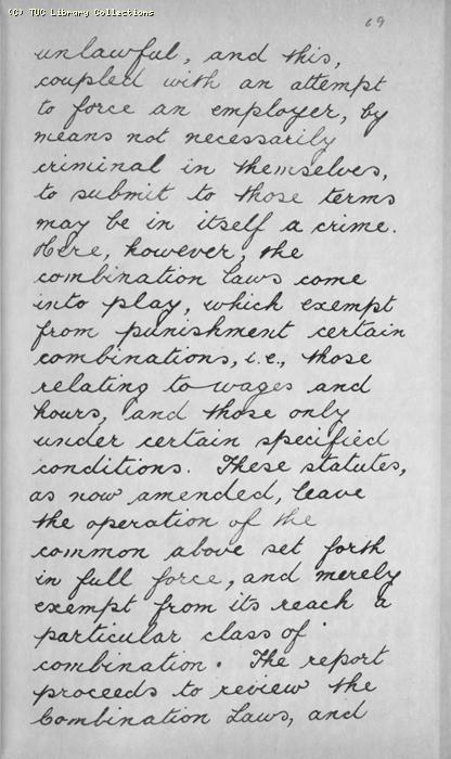 TUC Report, 1869