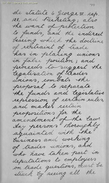 TUC Report, 1869