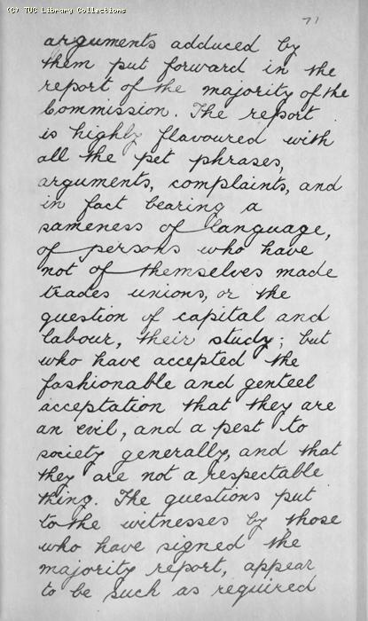TUC Report, 1869
