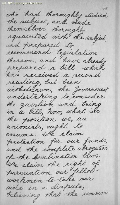 TUC Report, 1869
