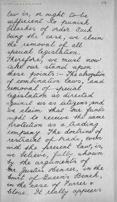 TUC Report, 1869