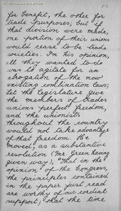 TUC Report, 1869