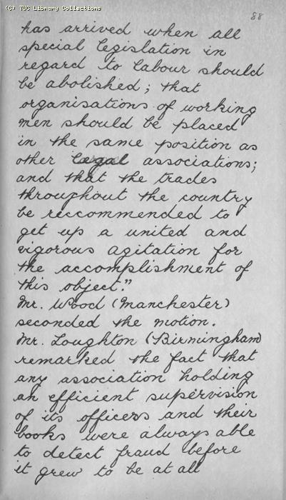 TUC Report, 1869