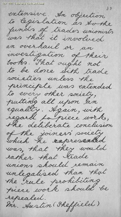 TUC Report, 1869
