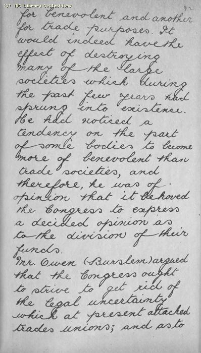 TUC Report, 1869