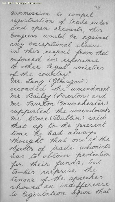 TUC Report, 1869