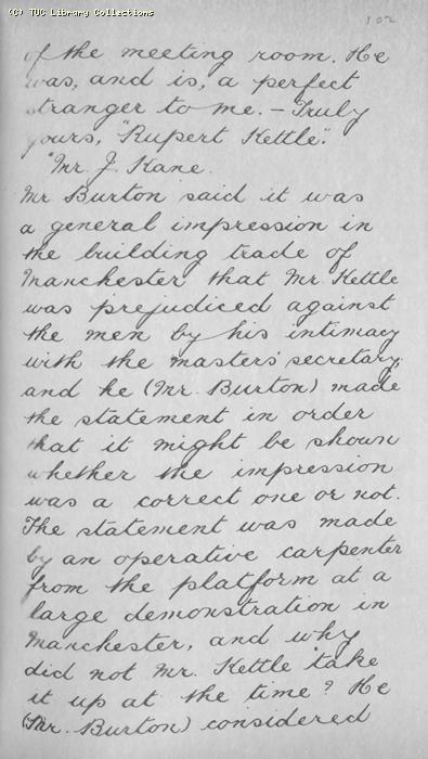 TUC Report, 1869