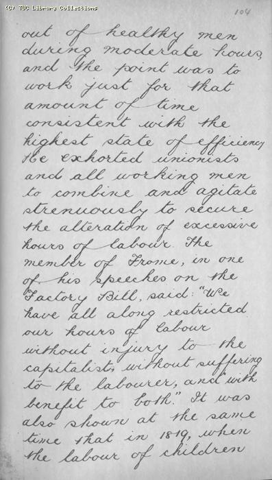 TUC Report, 1869