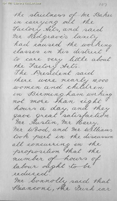 TUC Report, 1869