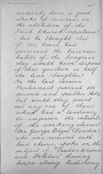 TUC Report, 1869