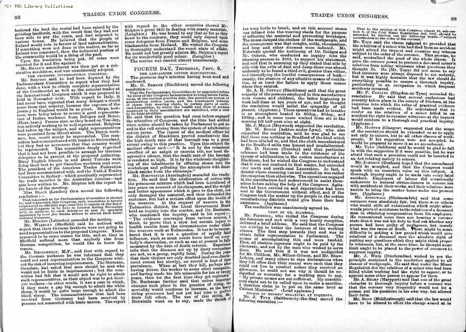 TUC Report, 1888