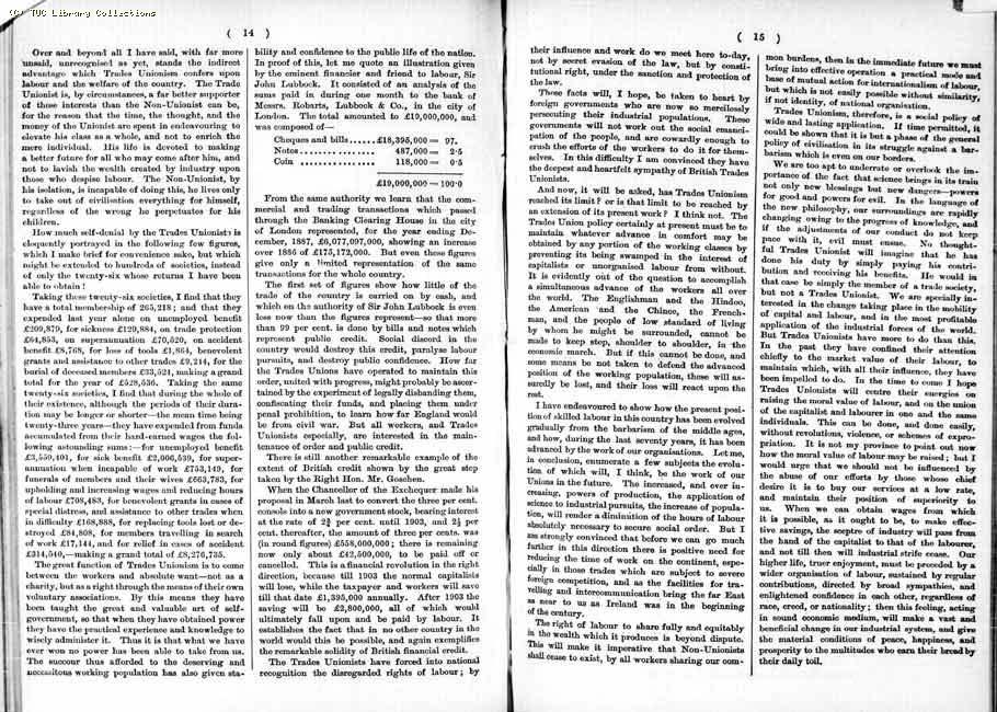 TUC Report, 1888
