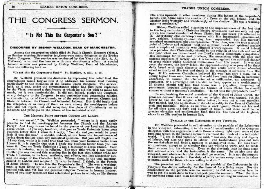 TUC Report, 1912