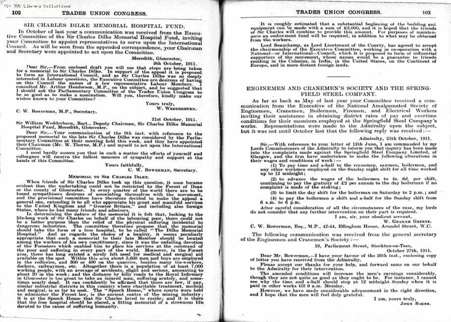 TUC Report, 1912