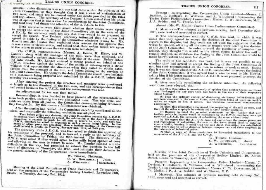 TUC Report, 1912