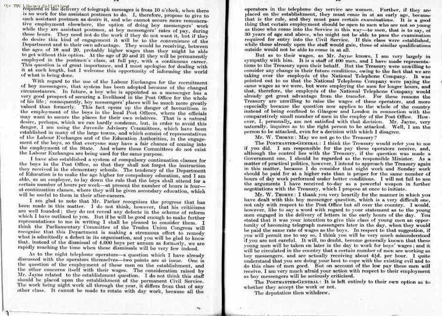 TUC Report, 1912