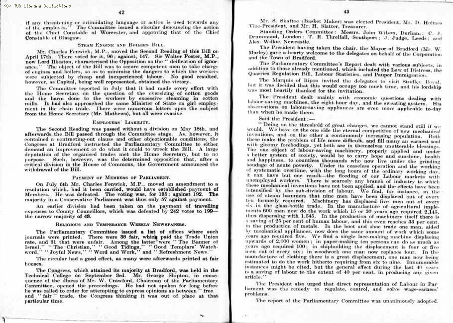 TUC Report, 1912