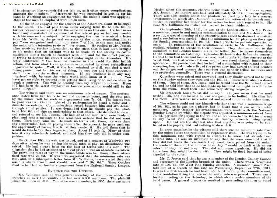 TUC Report, 1912