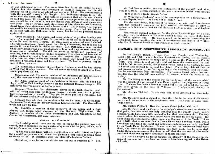 TUC Report, 1912