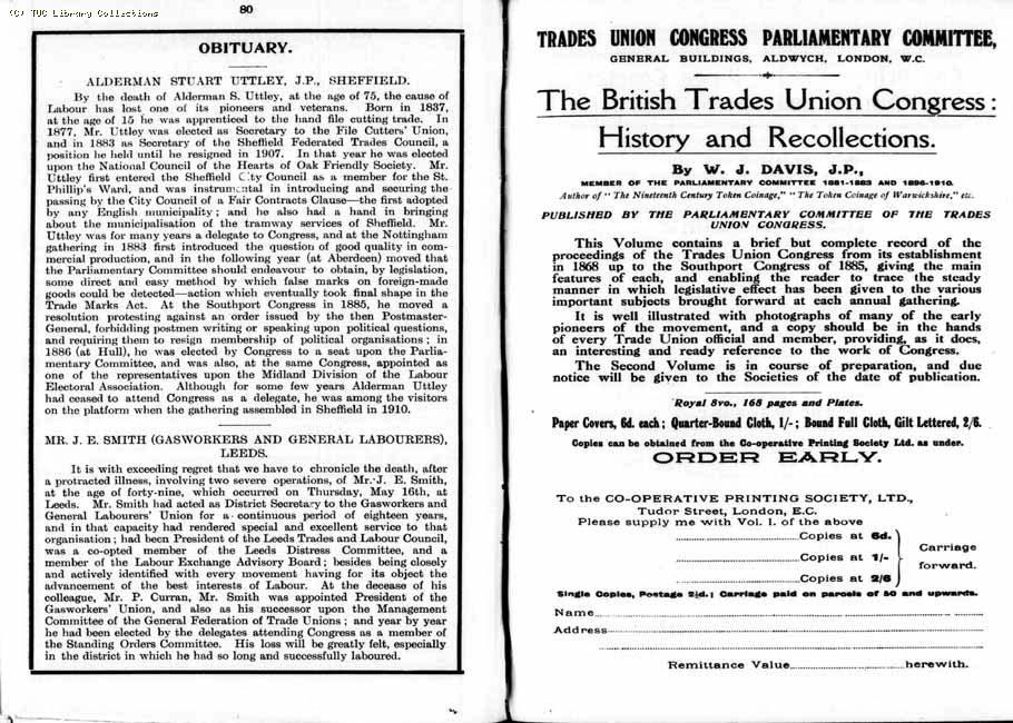 TUC Report, 1912