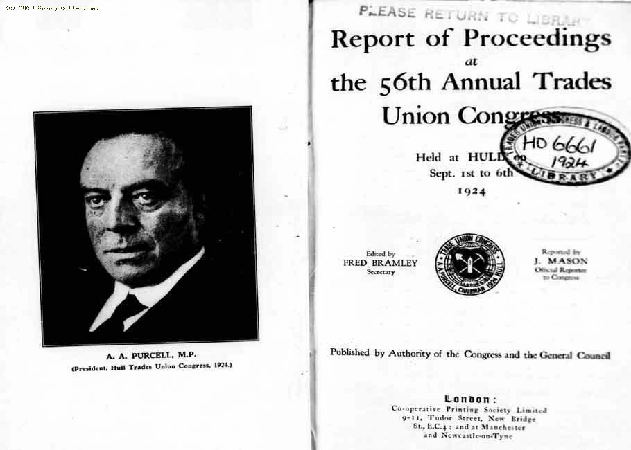 TUC Report, 1924