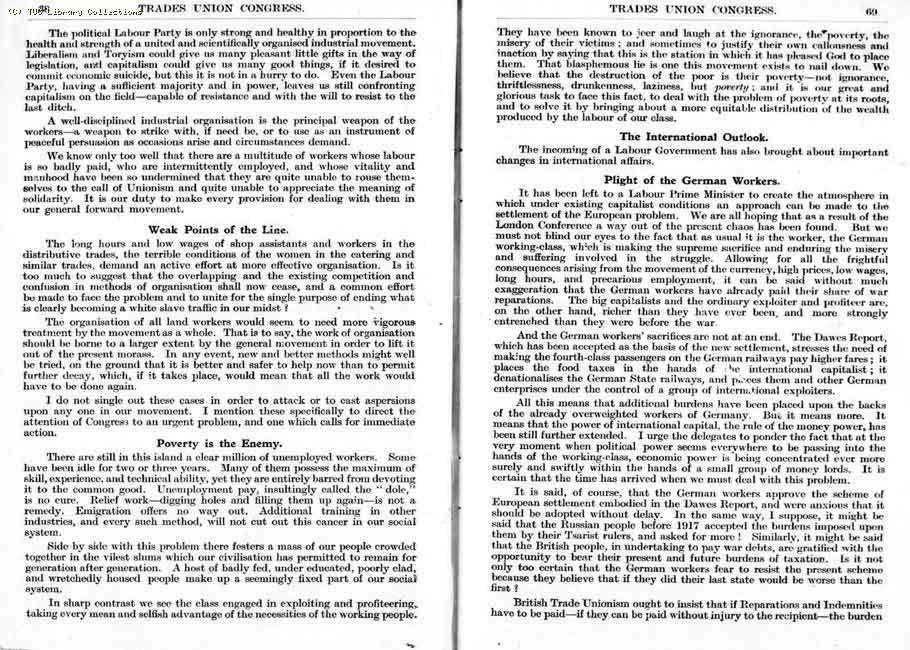 TUC Report, 1924