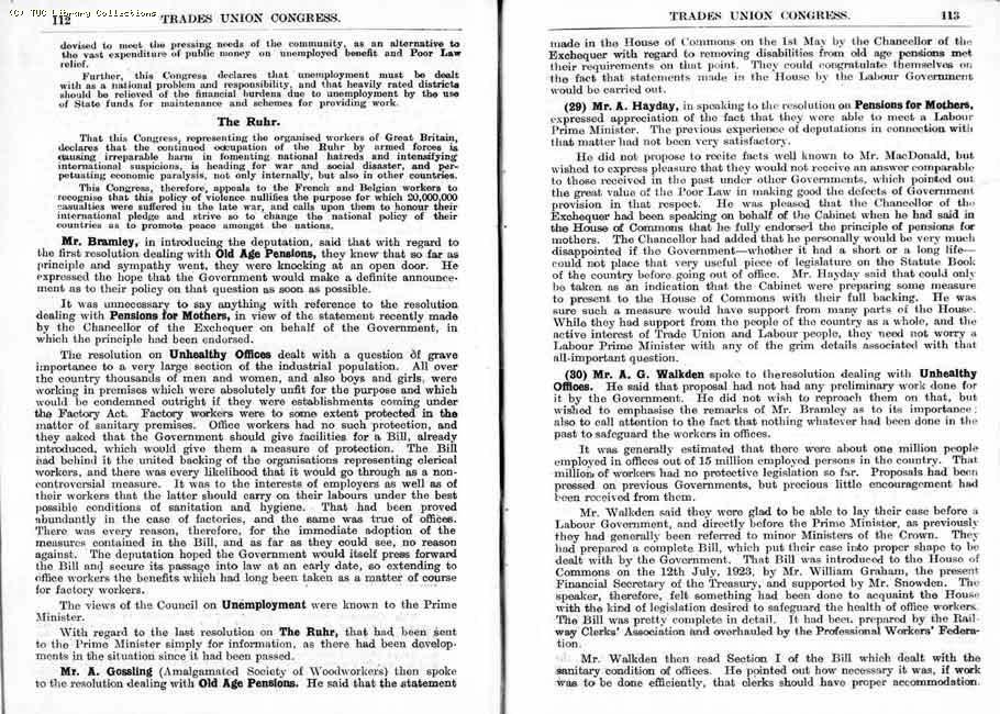 TUC Report, 1924
