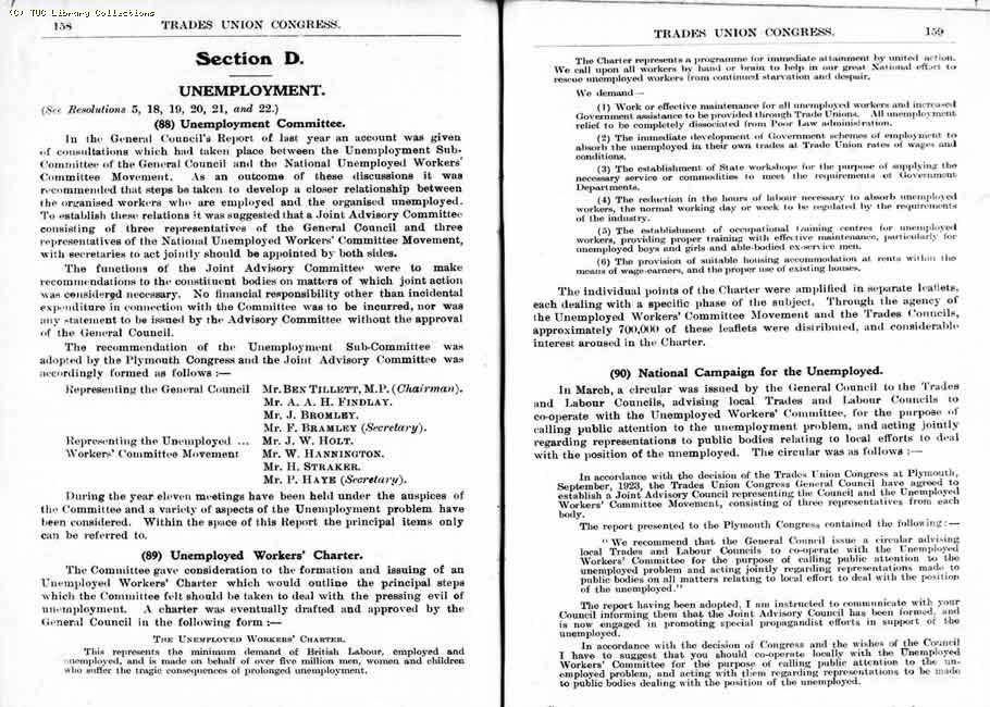 TUC Report, 1924