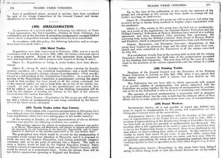 TUC Report, 1924
