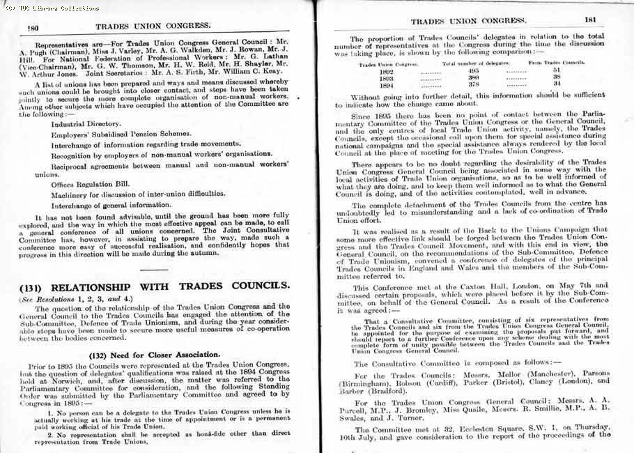 TUC Report, 1924