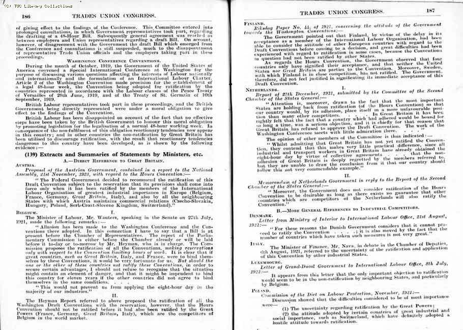 TUC Report, 1924