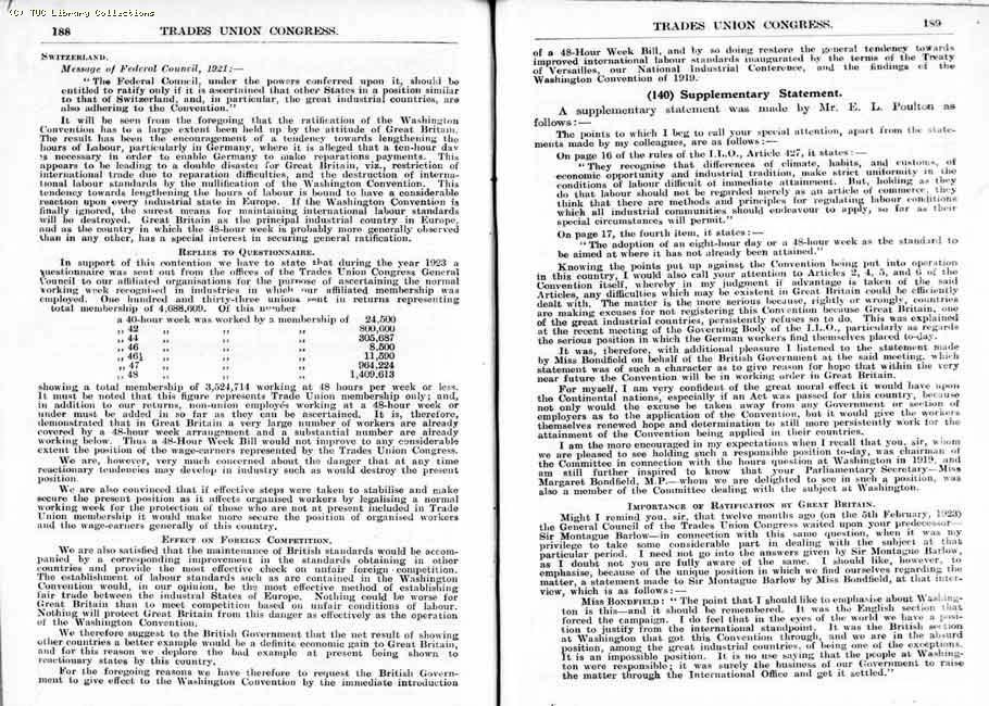 TUC Report, 1924