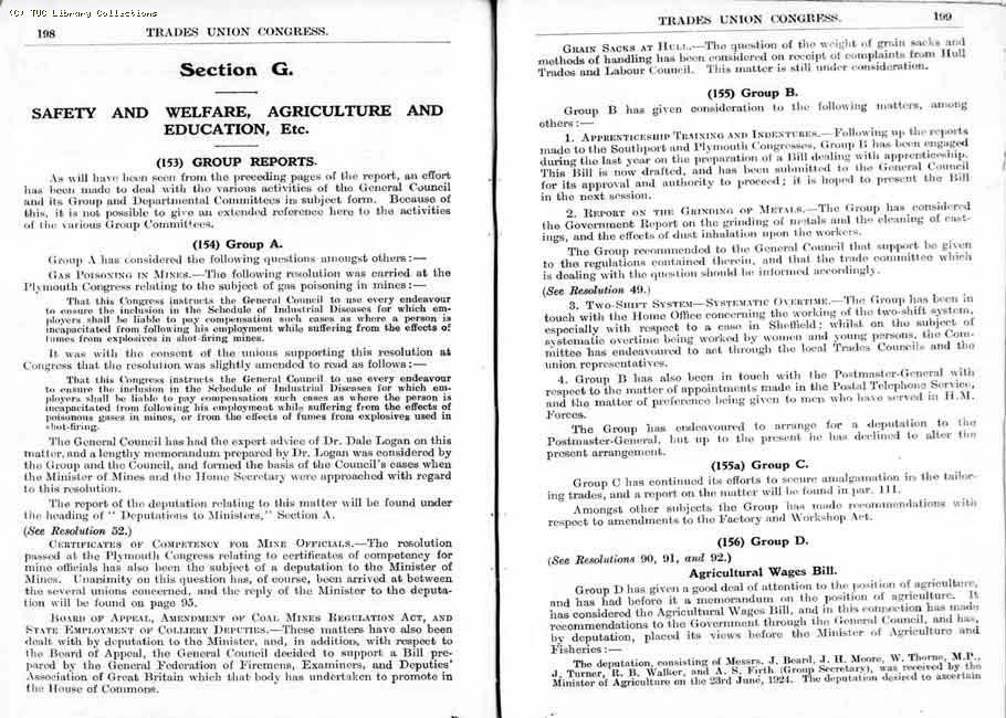 TUC Report, 1924