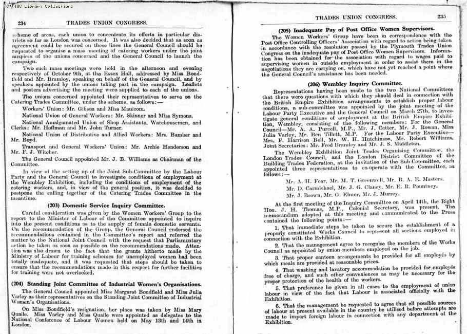 TUC Report, 1924