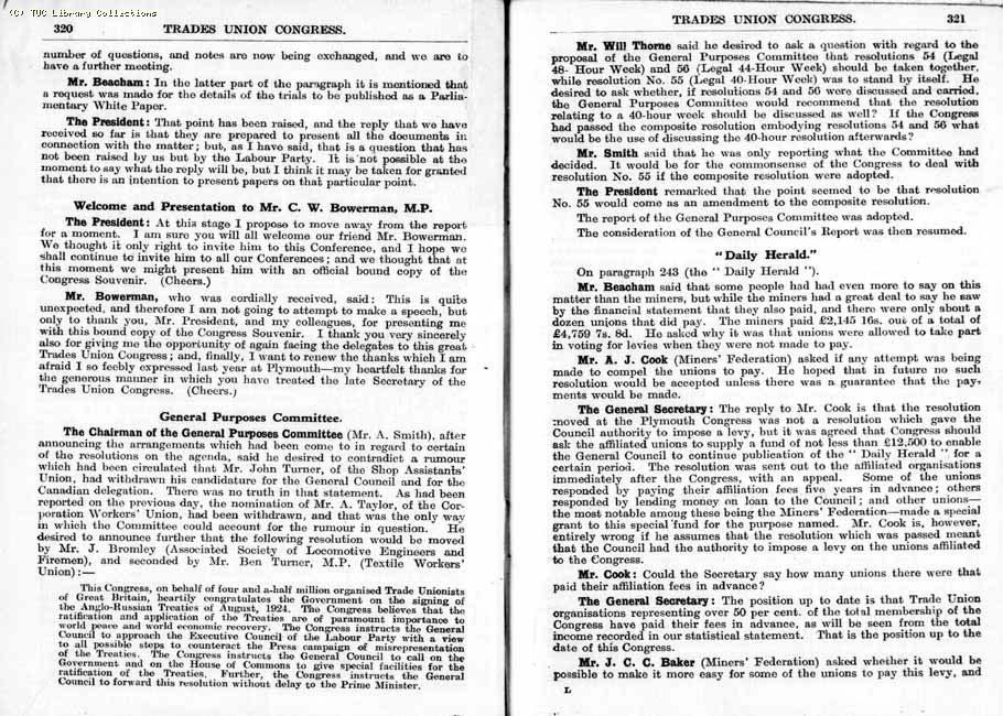 TUC Report, 1924