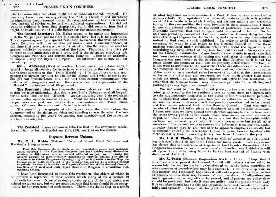 TUC Report, 1924