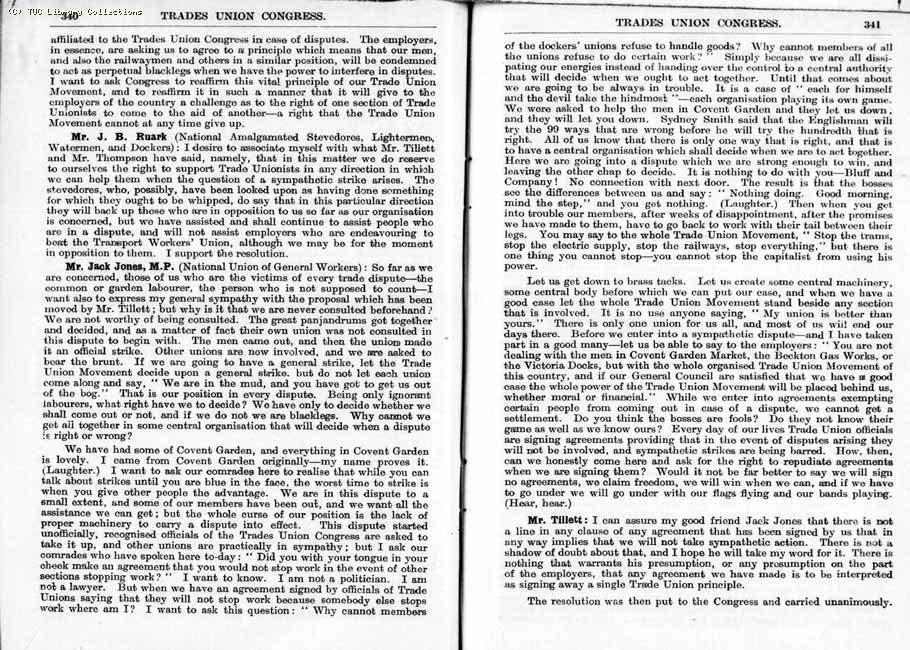 TUC Report, 1924