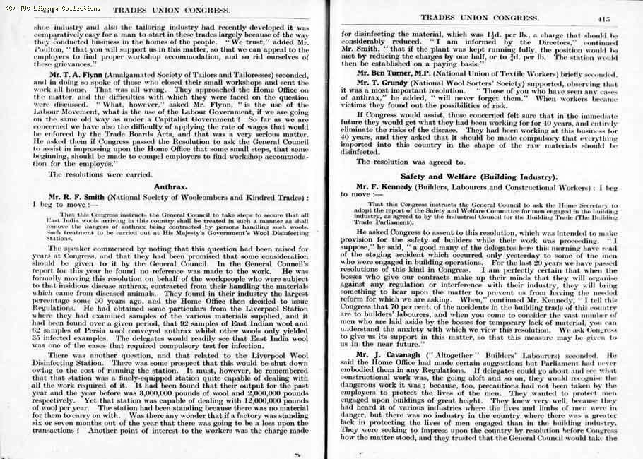 TUC Report, 1924