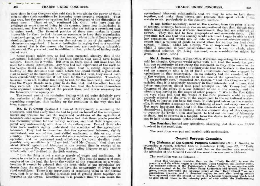 TUC Report, 1924