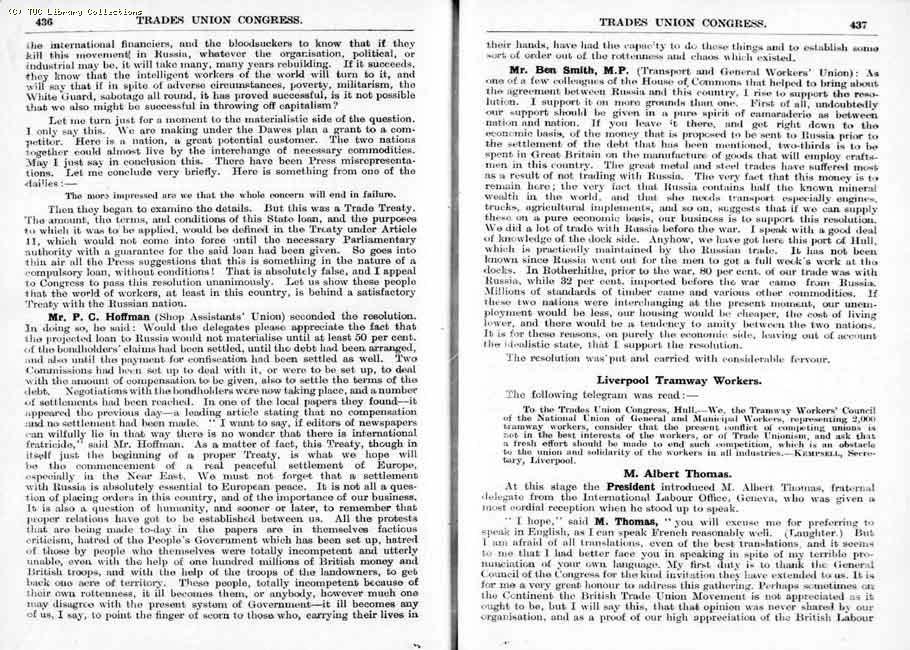 TUC Report, 1924