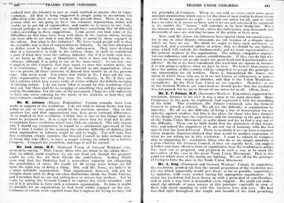 TUC Report, 1924
