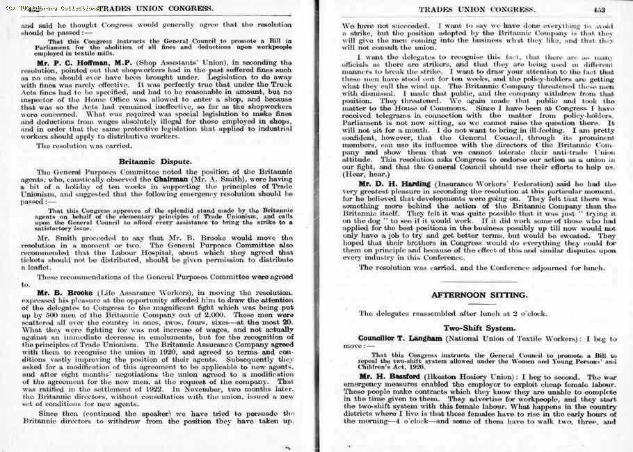 TUC Report, 1924